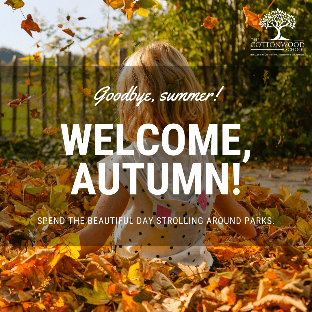 Goodbye, summer. Welcome, autumn! Spend the day strolling around parks.