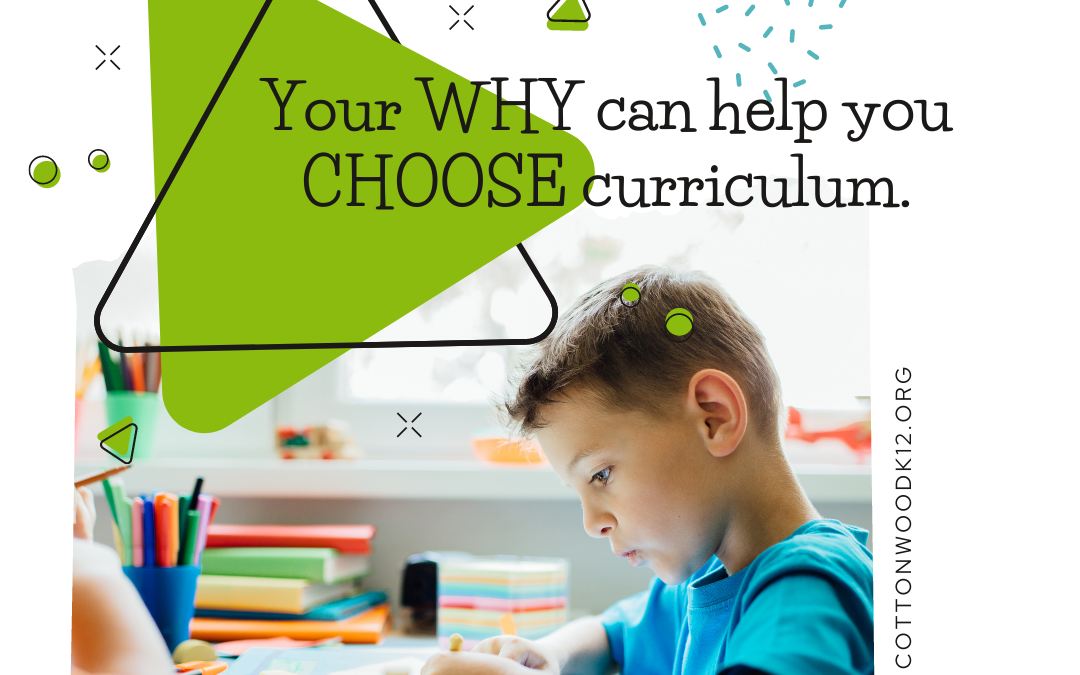 Your why can help you choose curriculum