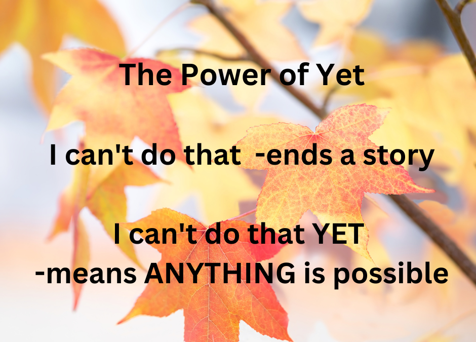 The Power of Yet!