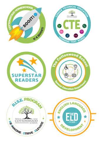 Cottonwood department logos