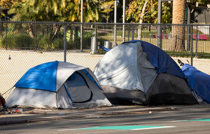 homeless tents
