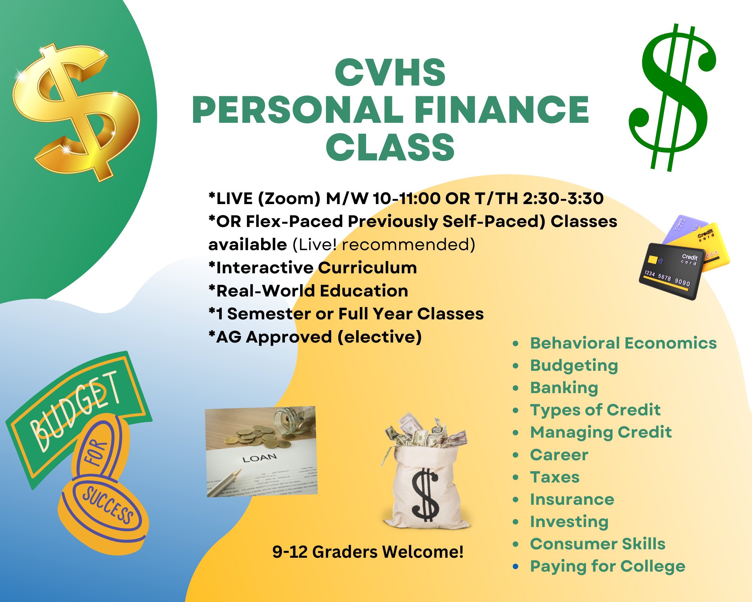 personal finance class flyer