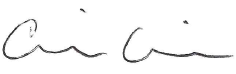 Cindy Garcia's signature