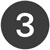 number 3 icon