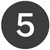 number 5 icon